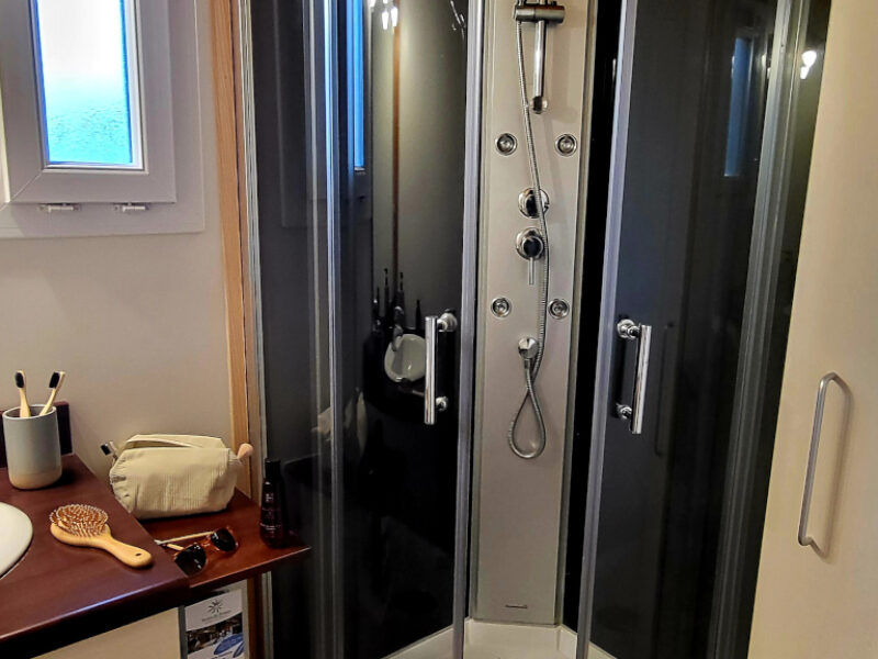 La cabine de douche